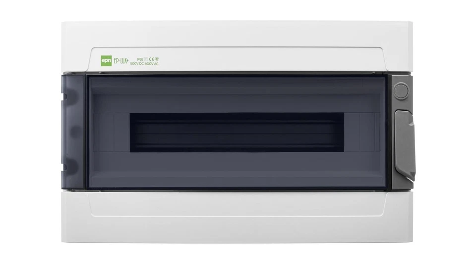 Rozdzielnica hermetyczna EP-LUX natynkowa 1x18 1500V DC 1000V AC PE+N dymny IP65 - Image 1 of 1