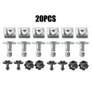 1set (20Pcs ) For AUD Undertray Engine Under Cover Fixing Clips Screw Kit Tool - Picture 1 of 12