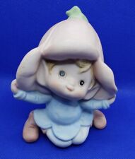  Homco Porcelain Gnome Elf Fairy Pixie With Hat Blue Outfit