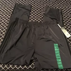 Adidas Mens Trico Zip Track Pants 3 Stripe Ankle Zip Gray Black Sz XL H20 - Picture 1 of 8
