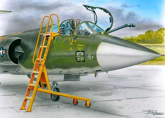 PlusModel Scala Per Lockheed F-104 Starfighter Scala 1:48 Modello Kit F104 - Immagine 1 di 2