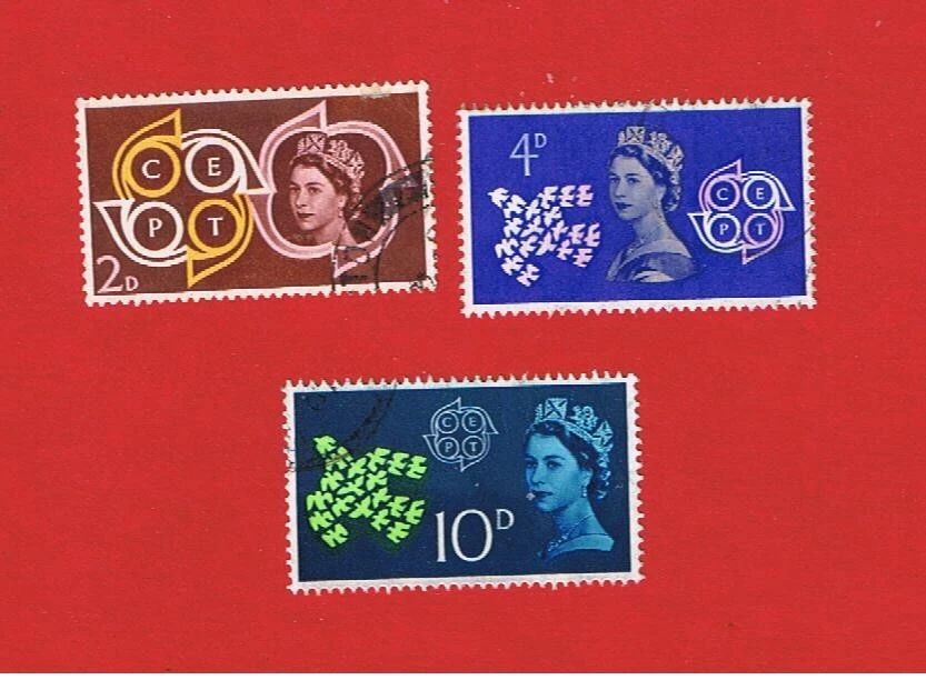 Great Britain  #382-384  VF used  Elizabeth ll   Free S/H - Image 1 of 1