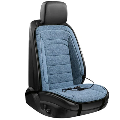 Funda de asiento de conductor de coche cojín térmico de invierno almohadilla de lana de cordero apta para Honda Civic Foto 1 de 4