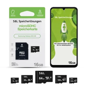 micro SD Speicherkarte für Samsung Galaxy A24 4G 16GB 32GB 64GB 128GB SD Karte - Zdjęcie 1 z 31