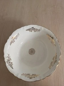 Golden Rose 8 1/4” Bowl By Homer Laughlin EUC - Picture 1 of 2