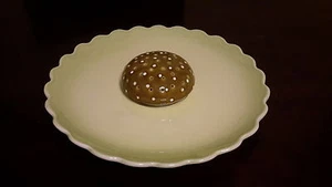 VTG RARE J.W co. APPETIZER SERVING PLATE 76/178 TOOTH PICK HOLDER ITALY A3 - Picture 1 of 5