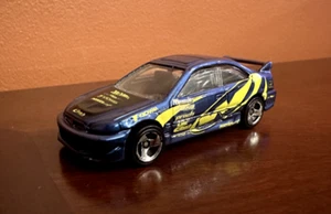 Hot Wheels 2000 Honda Civic SI Blue Diecast 1:64 Condition - Picture 1 of 12