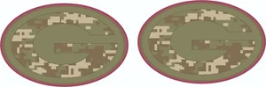 Green Bay Packers Green/Olive Camo Full Size Helmet Decals - Picture 1 of 2