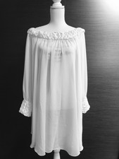 CAMICIA DA NOTTE MANICA LUNGA FRANCA VON WUNSTER TAGLIA I 44 MADE IN ITALY