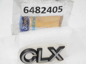 Emblema o sigla adesiva cromata posteriore in rilievo "CLX" per Ford Escort - Picture 1 of 3