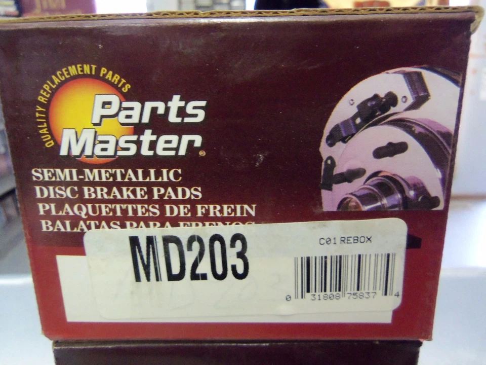 Parts Master Semi-Metallic MD203 Disc Brake Pad, Front L@@K FREE Shipping!! - Image 1 of 1
