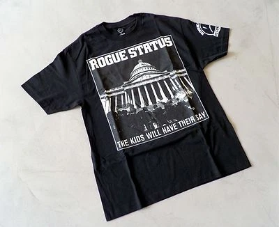 Camiseta Rogue Status Razor DTA en Negra Grande Camisa de Protesta Rob Dyrdek Foto 1 de 4