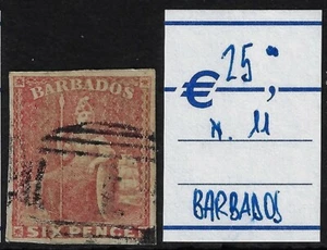 Barbados YV 11 1858 1/2 d. used - Imagen 1 de 1