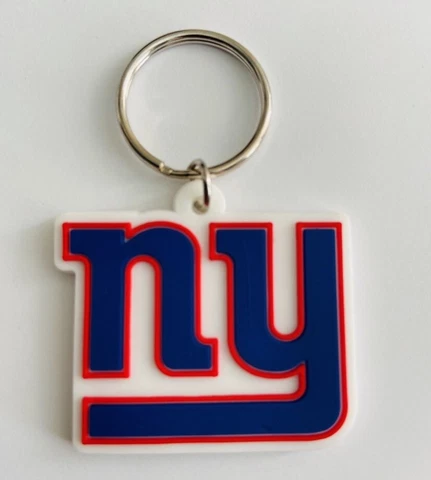 NEW YORK GIANTS NFL KEYCHAIN FOOTBALL TEAM DECAL LOGO PVC SUPER BOWL KEY MVP Cover