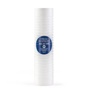 Sediment Grooved Water Filter Cartridge 2.5" x 10" 5 μm - Replaces AP110 - Picture 1 of 7