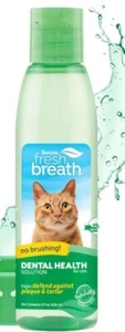 TropiClean Fresh Breath Oral Care Cat Water Additive, 8-fl oz bottle - Picture 1 of 2