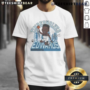 Nice Timberwolves Anthony Edwards Signature T Shirt - Picture 1 of 4