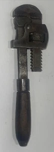 Antique Wood Handle Stillson #10 Pipe Wrench By L.S. Knoek & Co. Hartford CT USA - Picture 1 of 11
