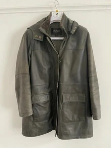 LAKELAND WOMEN'S BROWN LEATHER JACKET PARKER STYLE USED SIZE 14 - Picture 1 of 5