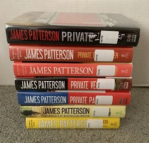 Lot of 7 James Patterson Private Series Hardcover HC DJ 3 are 1st Edition - Picture 1 of 5