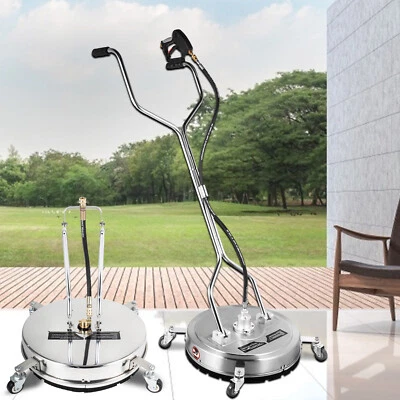 VEVOR 16-24" Whirlaway Surface Cleaner Rotary Patio 4000PSI Stainless Steel w/QC - Image 1 of 2