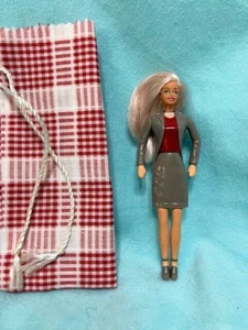 TINY TEEN SCHOOL GIRL DOLL IN CLOTH BAG - EXCELLENT CONDITION - Picture 1 of 2