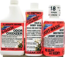 Atsko Triple Pack - Sport Wash, N-O-DOR Odor Oxidizer, Hair Body Soap