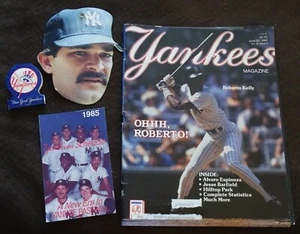 Yankees de Nueva York 1985 Sked, 1982 Partidos, 1989 Revista, 1990 Mattingly Heads-Up - Imagen 1 de 10