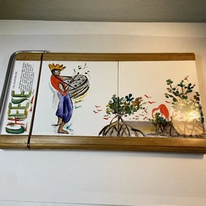Lorenza Robinson Wood And Porcelain Cheese Cutter Steel Wire Trinidad and Tobago - Picture 1 of 9