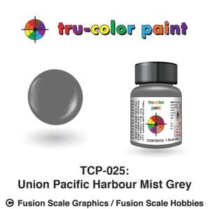 Tru Color Paint Union Pacific UP Harbor grigio nebbia 1 oz - Foto 1 di 1