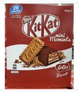 *New* Nestle Kit Kat Mini Moments with Lotus Biscoff 28 pieces - Picture 1 of 1