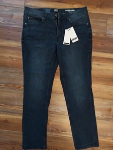 DKNY Mens Jeans Slim Fit Bedford Steel Blue 34W 30L New With Tag - Picture 1 of 5