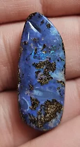 Polished Boulder Opal *Video* Quilpie Blue Purple 11.3 Carat Lapidary Specimen - Picture 1 of 9