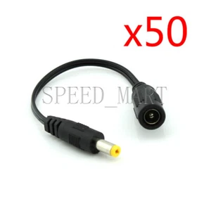 50pcs DC Power Supply Converter Cable 5.5x2.1mm Female to 4.8x1.7mm Male Plug - Picture 1 of 4