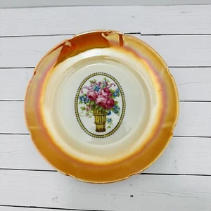 Vintage Antique 20’s-30’s Lustre Ware Floral Rose Print 7” Plate - Bild 1 von 7
