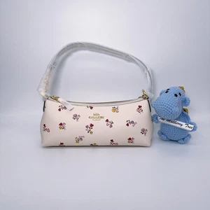 Coach CX581 Charlotte Shoulder Bag With Heart Rose Bouquet Print Love NWT - Picture 1 of 9