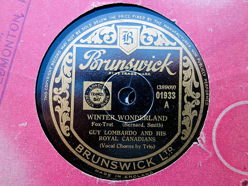GUY LOMBARDO - Winter Wonderland / Stay As Sweet As You Are 78 rpm disc (A+) Foto 1 de 1