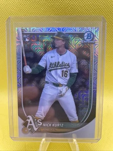 Nick Kurtz 2025 Bowman Chrome Mega Box Mojo #93 Athletics Rookie - Bild 1 von 2