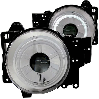 Anzo Headlights Projector W/ CCFL Halo Chrome Housing 2007-2010 FJ Cruiser Foto 1 de 4