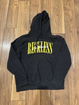 (Y2K) Young & Reckless LOS ANGELES Negro Amarillo Pullover Sudadera con Capucha Talla XL Foto 1 de 4