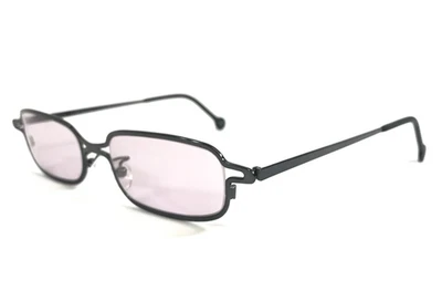 Gafas de sol vintage l.a. Eyeworks lazo 499 marcos rectangulares negros con lentes rosas Foto 1 de 4