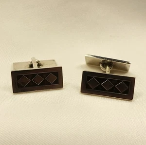 finnische Manschettenknöpfe 830 Silber Kupittaan Kulta Modernist / CU 334(23) - Bild 1 von 5