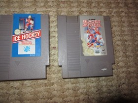 Lote de juegos de lucha libre WWF Blades of Steel y Nintendo hockey sobre hielo