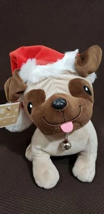 Adorable Hallmark CHRISTMAS DOG 10" Brown Holiday Plush Stuffed Animal - Bild 1 von 5
