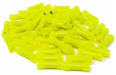 Butt Crimp Connectors Yellow Nylon 1000 Pack Metra Install Bay 10-12 Ga YNBC - Image 1 of 4
