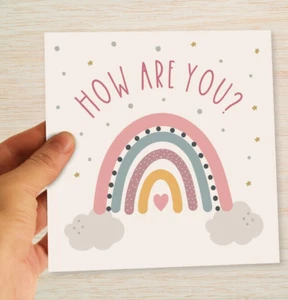 Get Well Card Thinking of you Card How Are You? Friendship Mental Health Empathy - Picture 1 of 10