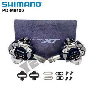 Pedali Shimano Deore XT PD-M8100 XC corsa/allenamento MTB mountain bike SPD - Foto 1 di 7