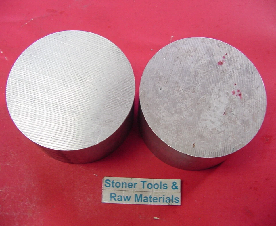 2 Pieces 3-1/8" ALUMINUM ROUND ROD 1-5/8" long 6061 T6 Solid Extruded Bar Stock - Image 1 of 1