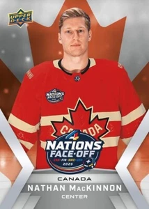 2025 Upper Deck 4 Nations Face-Off Nathan MacKinnon Limited to 299 #3 - Imagen 1 de 2