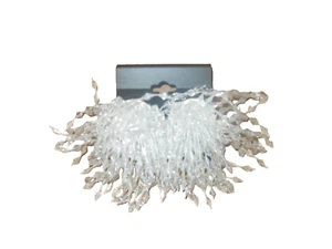 VINTAGE CLEAR FAUX CRYSTAL SHOE CLIPS NEVER WORN - Picture 1 of 2
